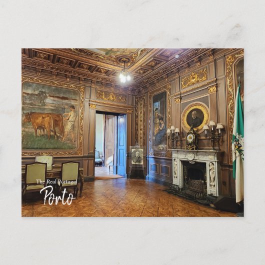 Bolsa Palace Porto Portugal Carte postale (Devant)