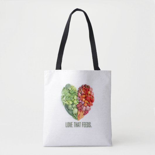 Bolsa Tote Grande Bag with image of vegetables 1. (Devant)