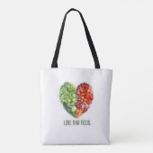 Bolsa Tote Grande Bag with image of vegetables 1. Draagtas (Achterkant)