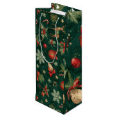 Bolsas de regalos con diseño de navidad  wijn cadeautas (Achterkant Gekanteld)