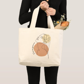 Bolso grande - mujer guerrera grote tote bag