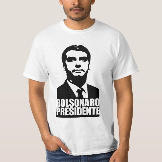 Bolsonaro Presidente (sem imagem do PT nas costas) T-shirt (Voorkant)