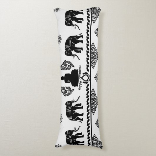 BOLSTER PILLOW MET BATIK MOTIF LICHAAMSKUSSEN (Voorkant Verticaal)