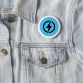 Bolt Blue Logo Ronde Button 5,7 Cm (In situ)
