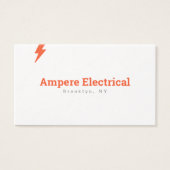 Bolt Carte de visite de l'électricien rouge et bla (Devant)