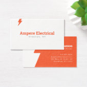 Bolt Carte de visite de l'électricien rouge et bla (Bureau)