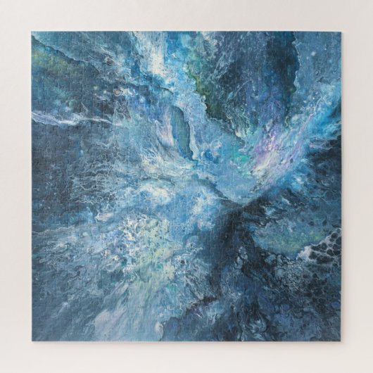 Bolt in de blauwe puzzel van Iris Grace (Verticaal)