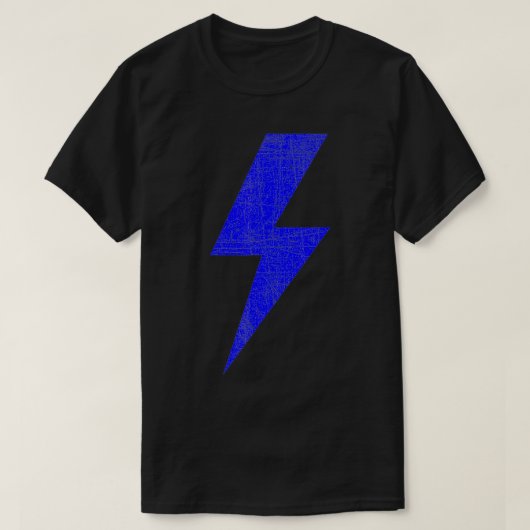Bolt Lightning Blue Thunderbolt Team T-shirt (Design voorkant)