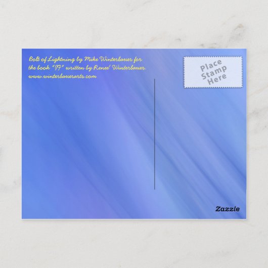 Bolt of Lightning briefkaart van Mike Winterbauer (Achterkant)