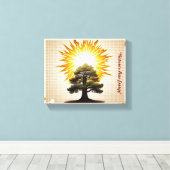 "Bolt van het leven" Canvas Afdruk (Insitu (Houten vloer))