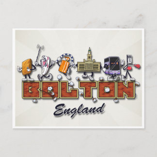 Bolton cartoon briefkaart