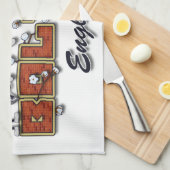 Bolton cartoon theedoek (Quarter Fold)