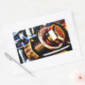 Bolts Pop Art Rechthoekige Sticker (Envelop)