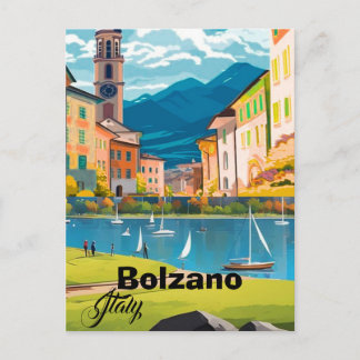 Bolzano Italië Reisansichtkaart | Reis Herinnering Briefkaart