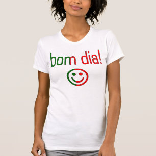 Bom Dia. Portugese vlaggenkleuren T-shirt