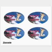 Bomb heuvellanden ovale sticker (Vel)