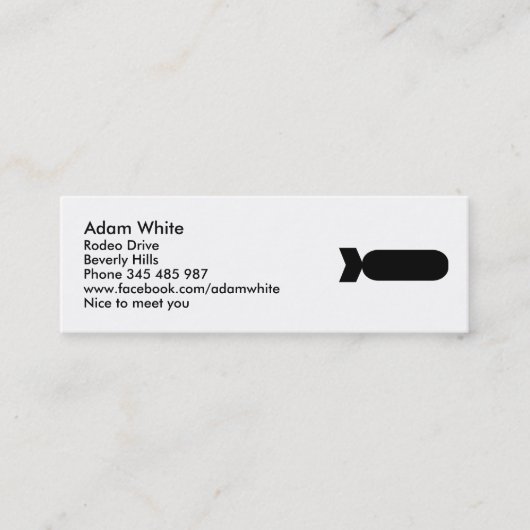 Bomb Mini Visitekaartje (Voorkant)