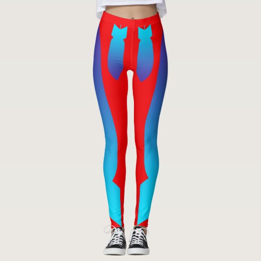 Bomb Red Leggings (Devant)