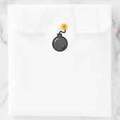 Bomb! Ronde Sticker (Tas)