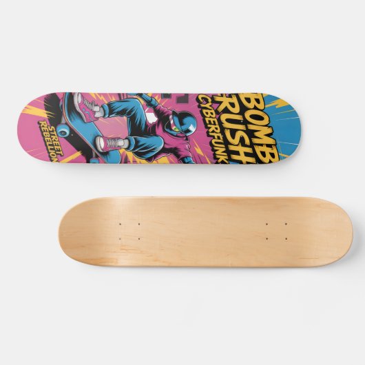 Bomb Rush Cyberfunk Skateboard (Horz)