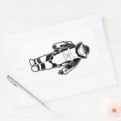 Bomb Suit Rechthoekige Sticker (Envelop)