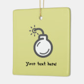 Bombalpictogram Keramisch Ornament (Links)