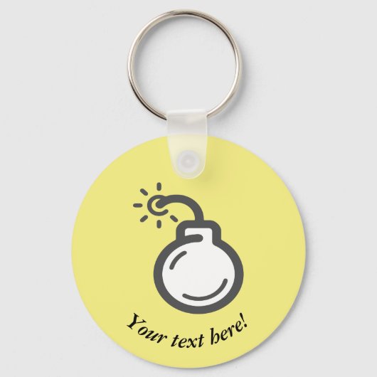 Bombalpictogram Sleutelhanger (Voorkant)