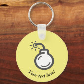 Bombalpictogram Sleutelhanger (Voorkant)