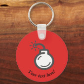 Bombalpictogram Sleutelhanger (Voorkant)