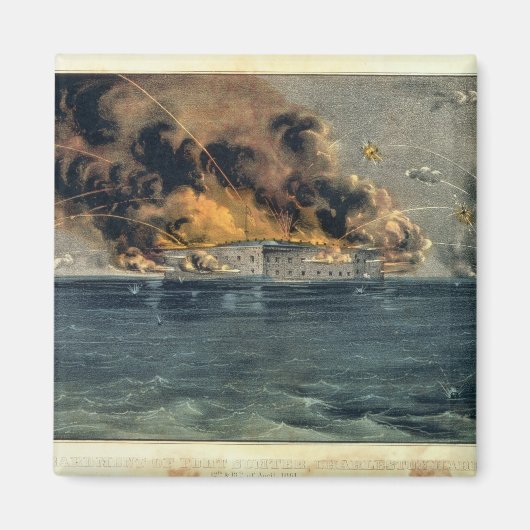 Bombardement Fort Sumter Magneet (Voorkant)