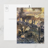 Bombardement van Vicksburg Briefkaart (Voorkant / Achterkant)