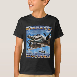 Bombardino Crocodilo Grappige Italiaanse Hersenrot T-shirt
