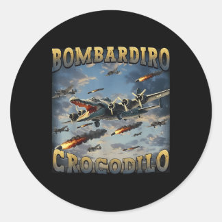 Bombardino Crocodilo Ronde Sticker