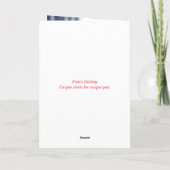 BOMBARDS BATTUS CARTE D'ANNIVERSAIRE (Dos)