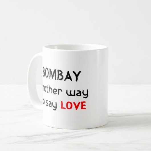 bombay amour café tasse (Devant gauche)