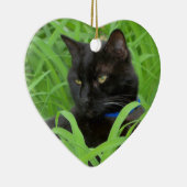 Bombay Black Cat Birthday Ornament (Rechts)