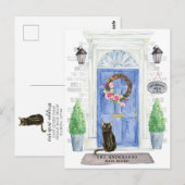 Bombay Cat Moving Announcement Briefkaart (Voorkant / Achterkant)
