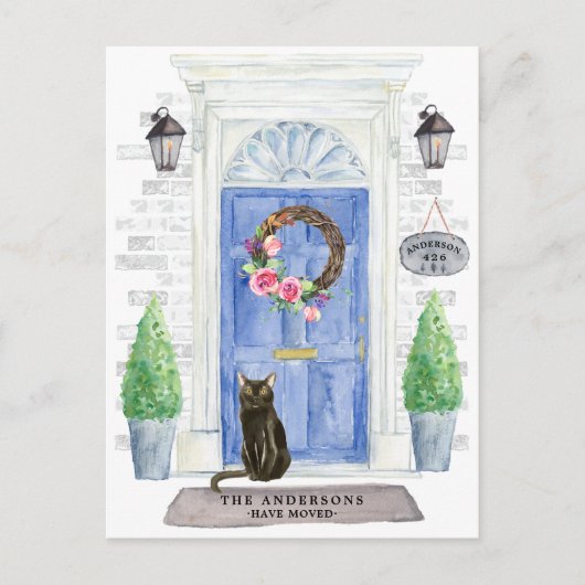 Bombay Cat Moving Announcement Briefkaart (Voorkant)