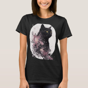 Bombay Kat Japans Kersenbloesem Waterverf Kat T-shirt