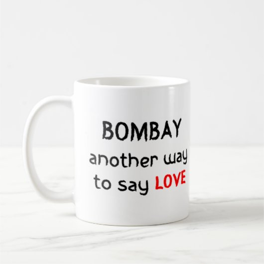 Bombay-liefdes koffiemok (Links)