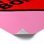 Bombe à Temps Émotionnelle Affiche Signe Drôle (Coin)