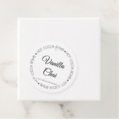 Bombe de cacao Instructions, étiquette d'instructi (En situation)