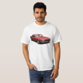 Bombe de cerise rouge Camaro sur le T-shirt blanc (Devant entier)