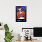 Bomber Girl Poster (Thuiskantoor)