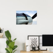 Bombermotor van de Tweede Wereldoorlog Poster (Thuiskantoor)