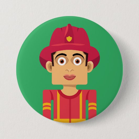Bombero Ronde Button 7,6 Cm (Voorkant)