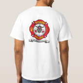 Bomberos de T-shirt blanc homme de Pescadero (Dos)