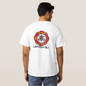 Bomberos de T-shirt blanc homme de Pescadero (Dos entier)