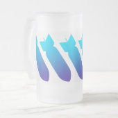 Bombes Frosted 16 oz Frosted Glass Mug (Devant gauche)