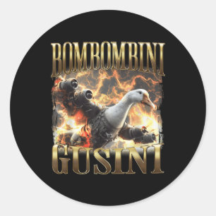 Bombombini Gusini Grappig Italiaans Brainrot Meme Ronde Sticker